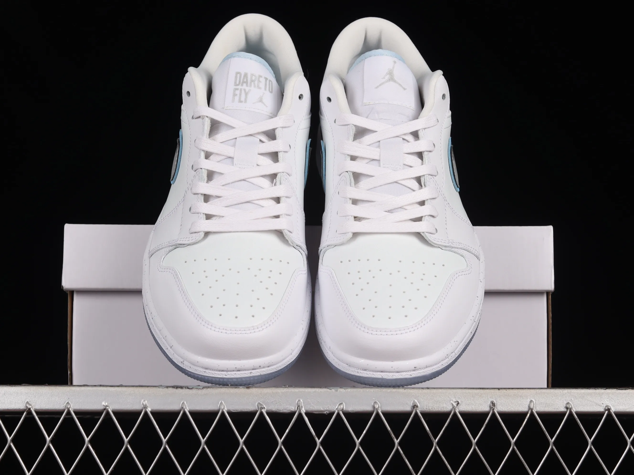 All categories Air Jordan Jordan series basketball shoes Air Jordan 1 Low G version pure original Air Jordan 1 Low "Dare To Fly" AJ1 Joe 1 silver cultural low-top casual sneakers FB1874-101